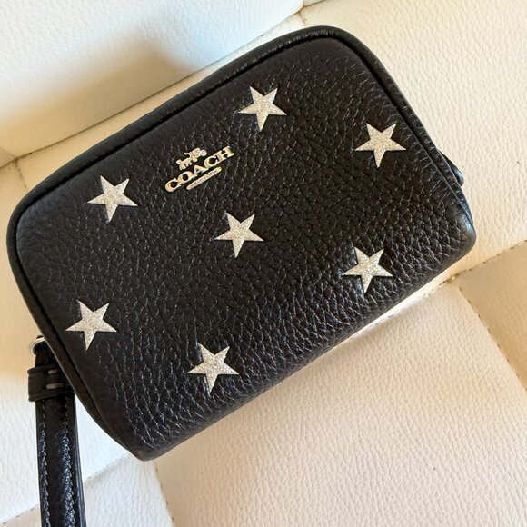 Coach Pouch Wristlet With Star Print - Picture 3 of 7